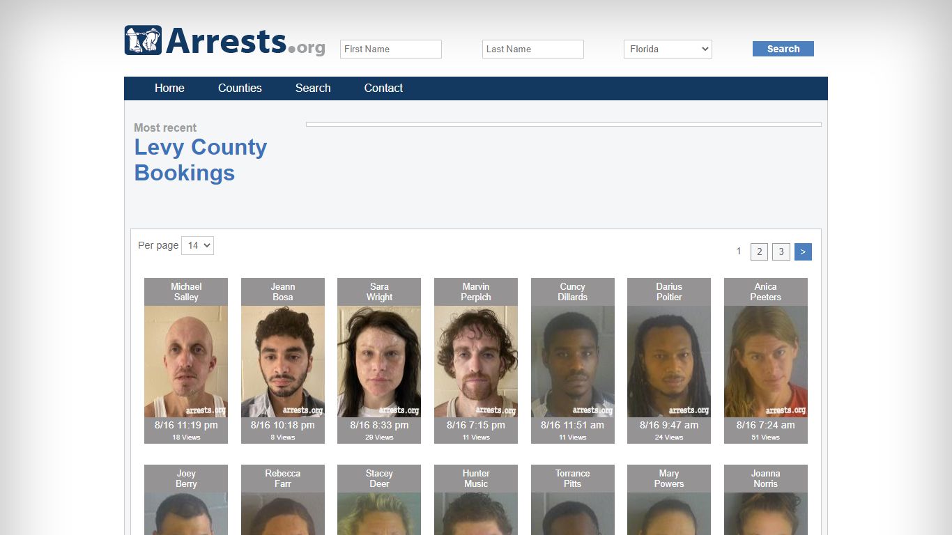 Levy County Arrests and Inmate Search